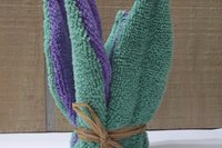 Plant Only (Smudge Plant Basic Microfiber Covert Cleaning Cloth) Purple