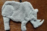Smudge Safari: Rhinoceros Microfiber Covert Cleaning Cloth