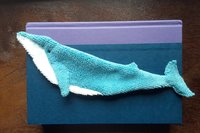 Smudge Fish: Blue Whale Microfiber Covert Cleaning Cloth