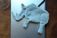Smudge Safari: Rhinoceros Microfiber Covert Cleaning Cloth