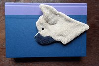 Frenchie used as a bookmark.