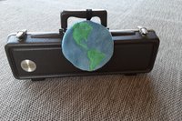 Looped on a muscial instrument case. One of the many items it can clean.