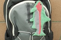 Smudge Fish:  Rainbow Trout Microfiber  Covert Cleaning Cloth