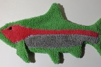 Smudge Fish:  Rainbow Trout Microfiber  Covert Cleaning Cloth