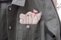 Smudge Dog Yorkie "Polly" Microfiber Covert Cleaning Cloth