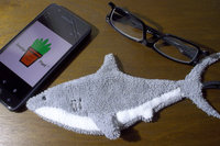 Smudge Fish: Shark Microfiber Covert Cleaning Cloth