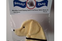 Smudge Dog White Shepherd "Thunder" Microfiber Covert Cleaning Cloth