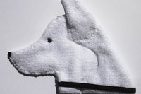 Smudge Dog White Shepherd "Thunder" Microfiber Covert Cleaning Cloth