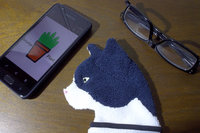 Smudge Cat "Tux" Microfiber Covert Cleaning Cloth
