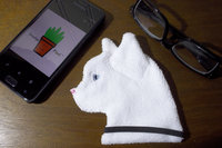 Smudge Cat "Snowball" Microfiber Covert Cleaning Cloth