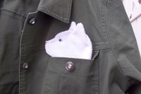 Smudge Cat "Snowball" Microfiber Covert Cleaning Cloth