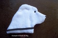 Back of Smudge Dog. Design on front only.