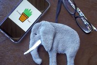 Smudge Safari: Elephant Microfiber Covert Cleaning Cloth