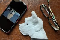 Smudge Dog Westie "Fergie" Microfiber Covert Cleaning Cloth