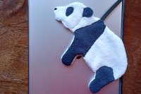 Smudge Bear attached to popular tablet