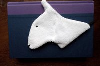 Smudge Dog used as bookmark.