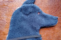 Back side of the Smudge Dog will be solid color.