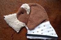 Soft microfiber cleaning cloth made in the shape of a dog.