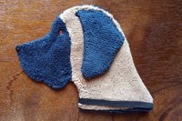 Soft microfiber cleaning cloth made in the shape of a Great Dane.