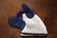 American Akita shaped cleaning and polishing cloth.
