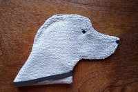 Back side of the Smudge Dog will be solid color.