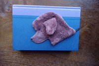 Smudge Dog used as bookmark.