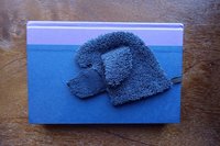 Smudge Dog used as bookmark.