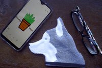 Smudge Dog Husky "Ivan"  Microfiber  Covert Cleaning Cloth