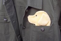 Smudge Dog Retriever "Joe" Microfiber  Covert Cleaning Cloth, Golden/Labrador Re