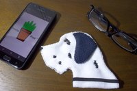 Smudge Dog Great Dane "Lucille" Microfiber Covert Cleaning Cloth