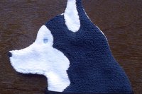 Smudge Dog Husky "Paul" Microfiber  Covert Cleaning Cloth