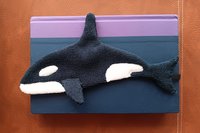 Smudge Fish: Killer Whale Microfiber Covert Cleaning Cloth