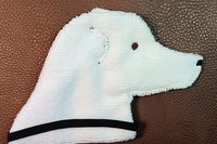 The back of the Smudge Dog is a solid color.