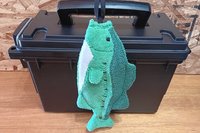 Smudge Fish: Largemouth Bass Microfiber  Covert Cleaning Cloth