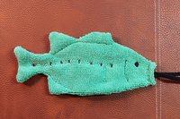 Smudge Fish: Largemouth Bass Microfiber  Covert Cleaning Cloth