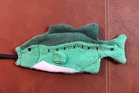 Smudge Fish: Largemouth Bass Microfiber  Covert Cleaning Cloth