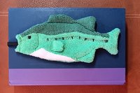 Smudge Fish: Largemouth Bass Microfiber  Covert Cleaning Cloth