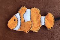Smudge Fish: Clownfish Microfiber Covert Cleaning Cloth