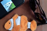 Smudge Fish: Clownfish Microfiber Covert Cleaning Cloth