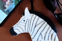 Smudge Safari: Zebra Microfiber Covert Cleaning Cloth
