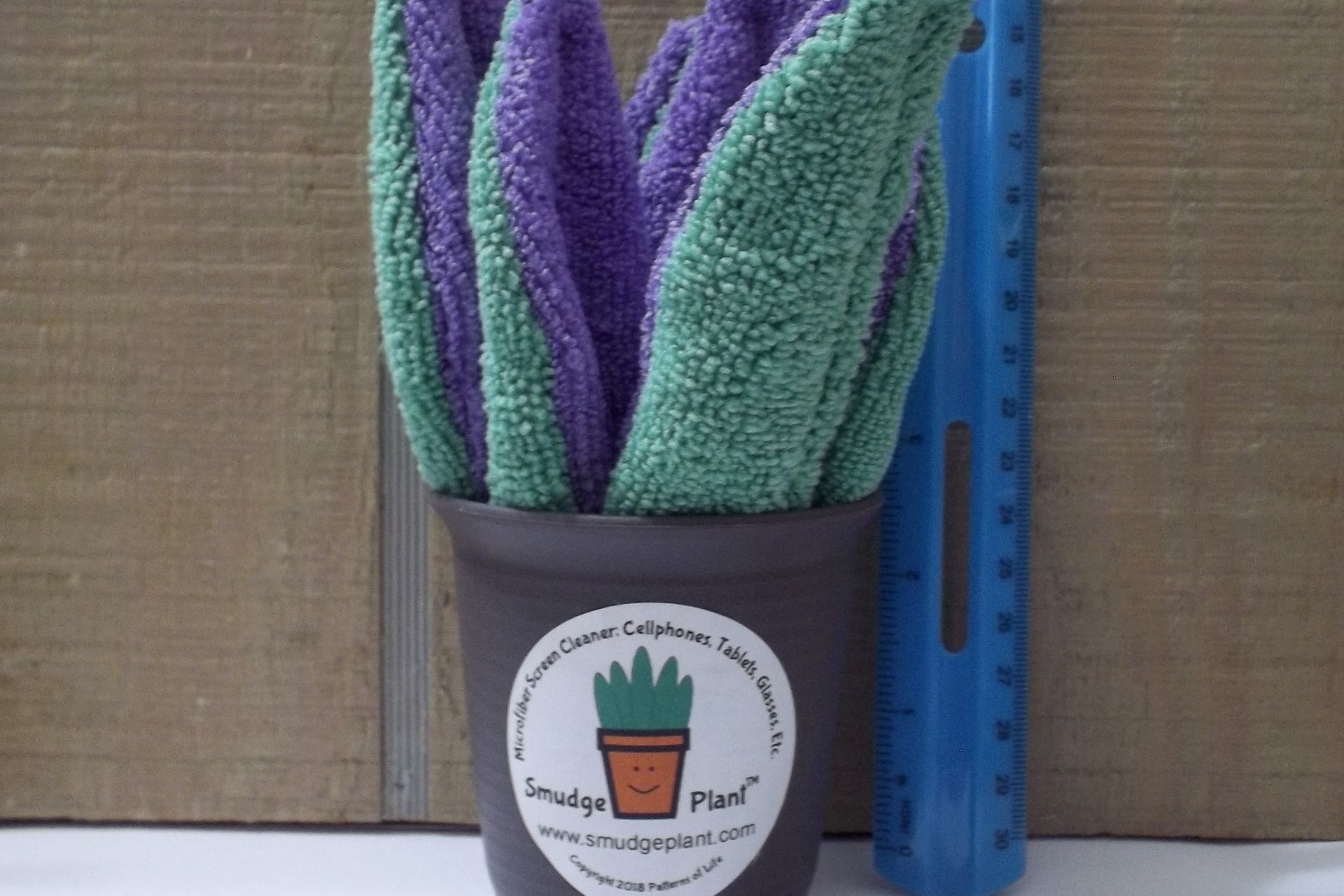 Smudge Plant with ruler