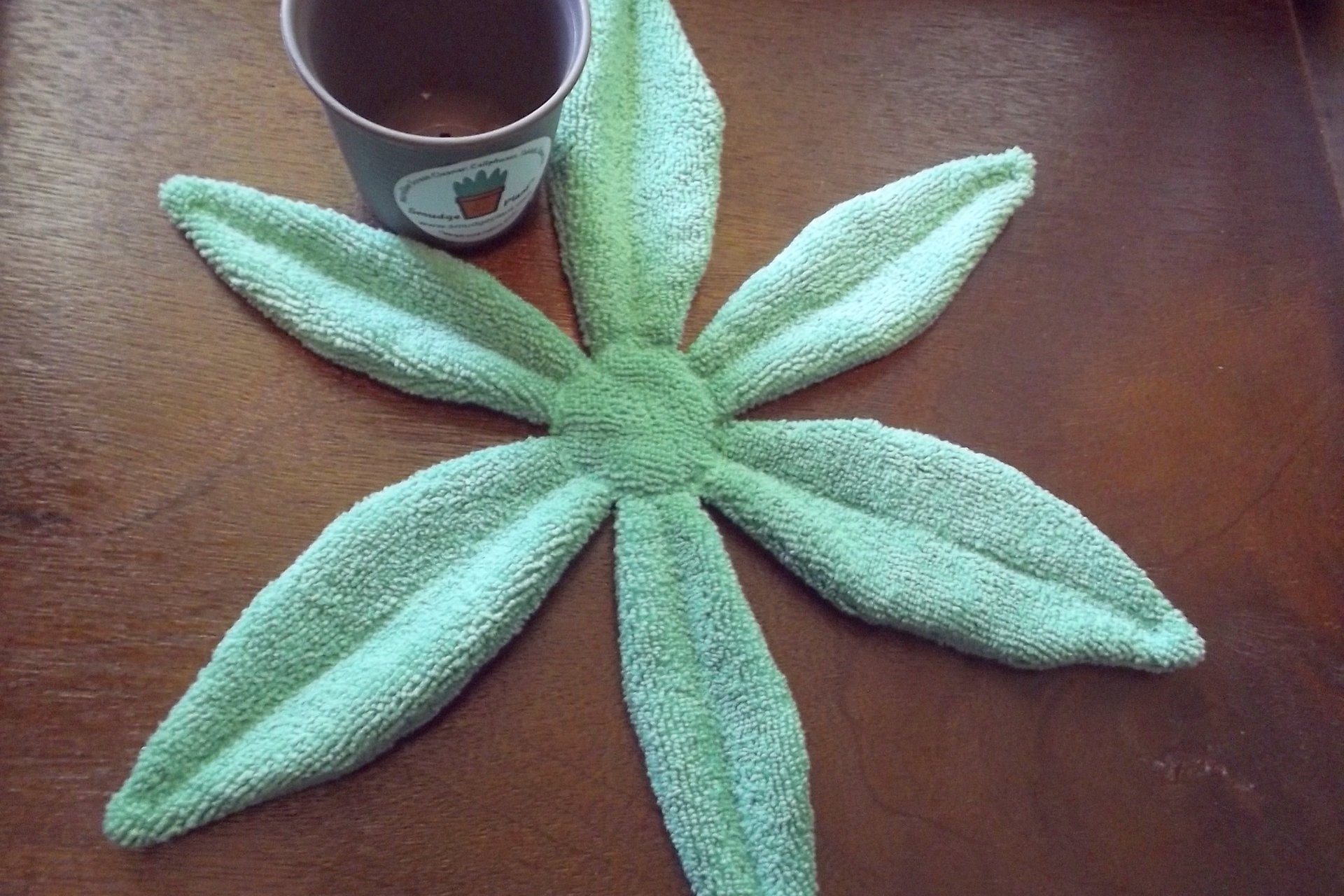 Smudge Plant laid out flat