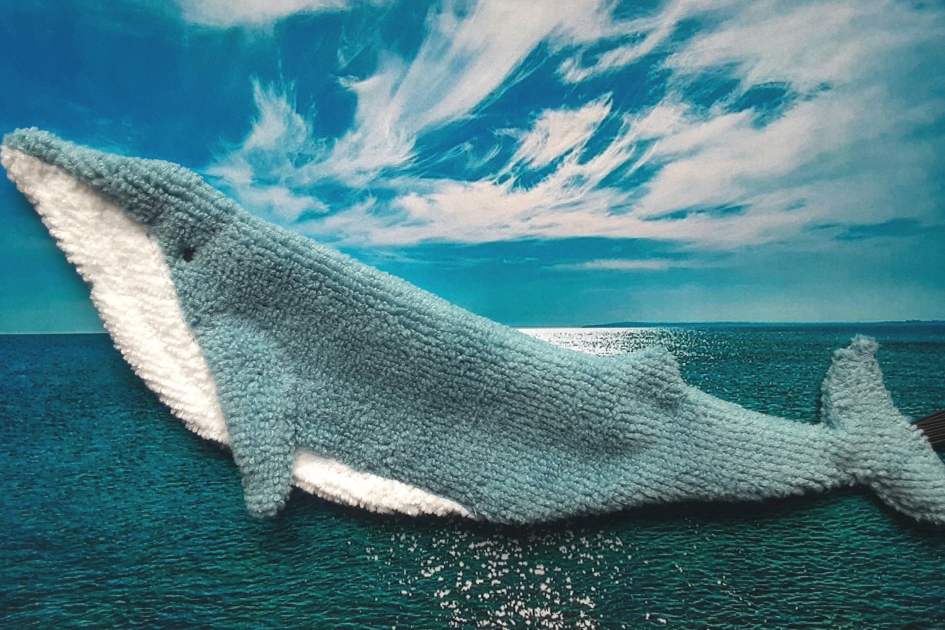 Smudge Fish: Blue Whale Microfiber Covert Cleaning Cloth