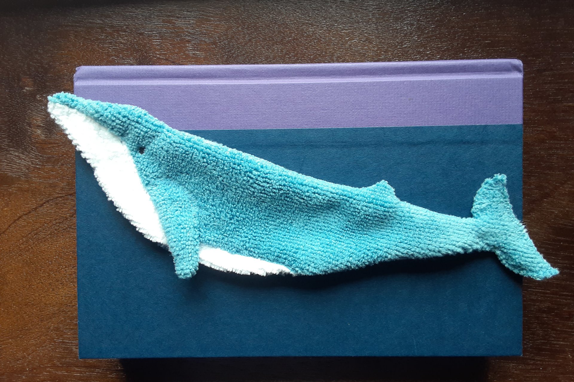 Smudge Fish: Blue Whale Microfiber Covert Cleaning Cloth