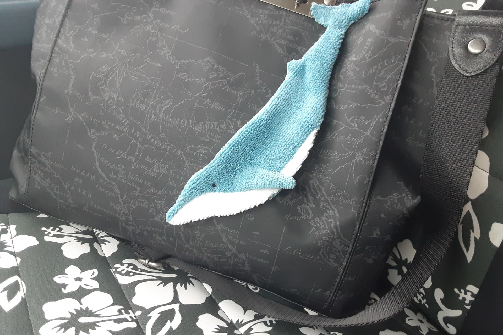 Smudge Fish: Blue Whale Microfiber Covert Cleaning Cloth