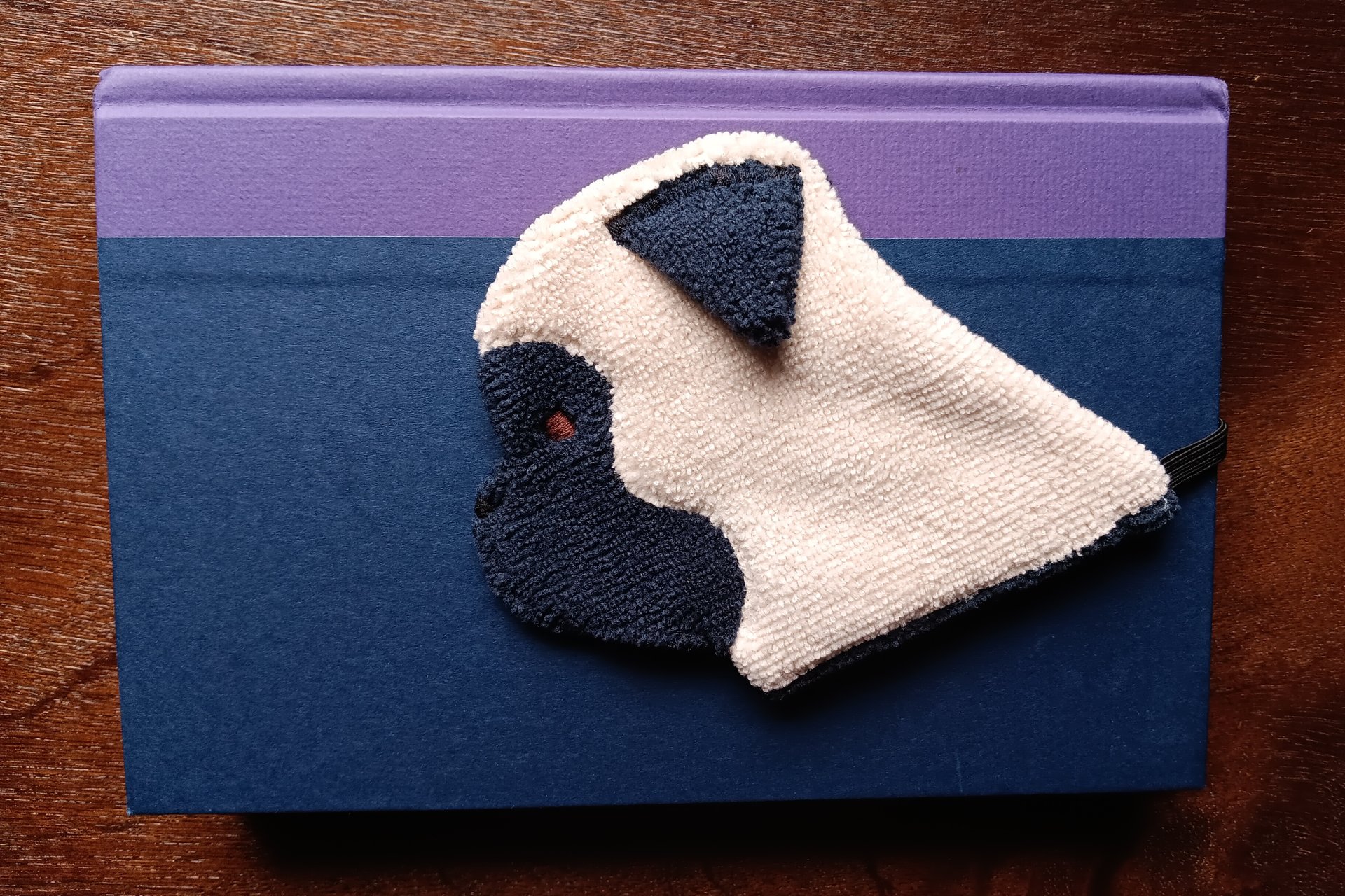 Smudge Dogs being used as a bookmark
