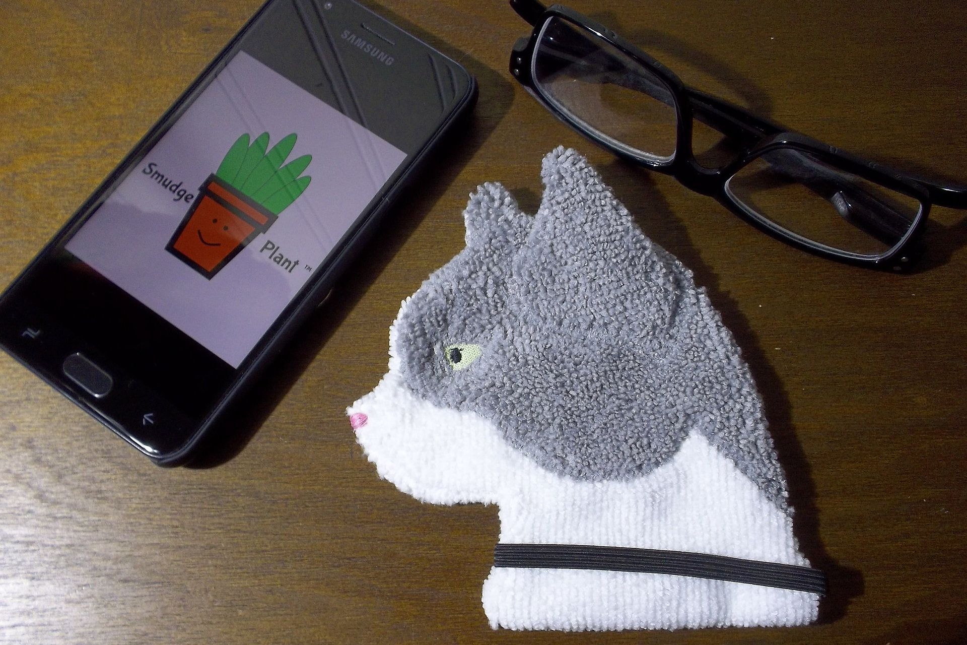 Smudge Cat "Miss Kitty" Microfiber Covert Cleaning Cloth