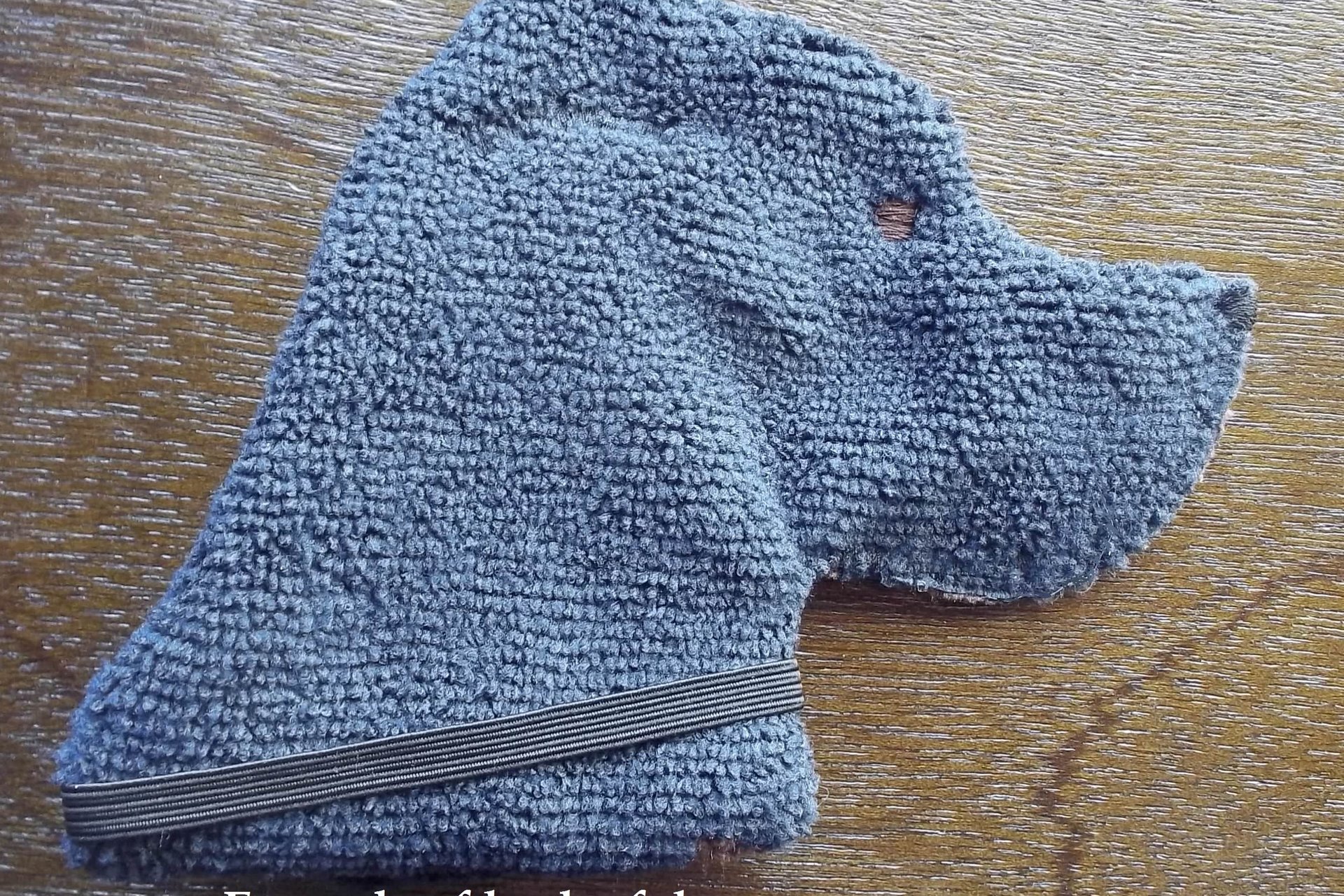Back side of the Smudge Dog is a solid color.