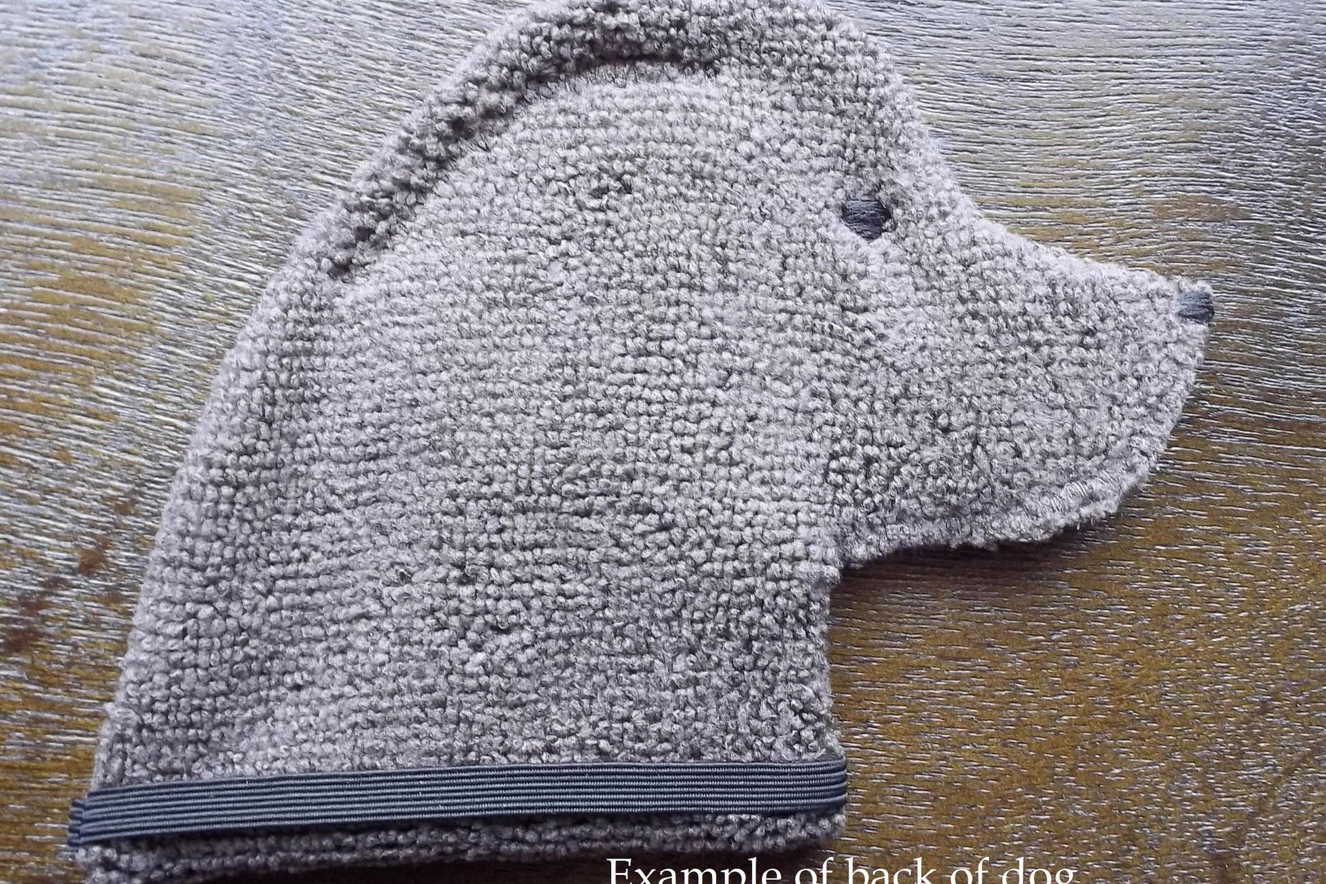 Back side of the Smudge Dog will be solid color.