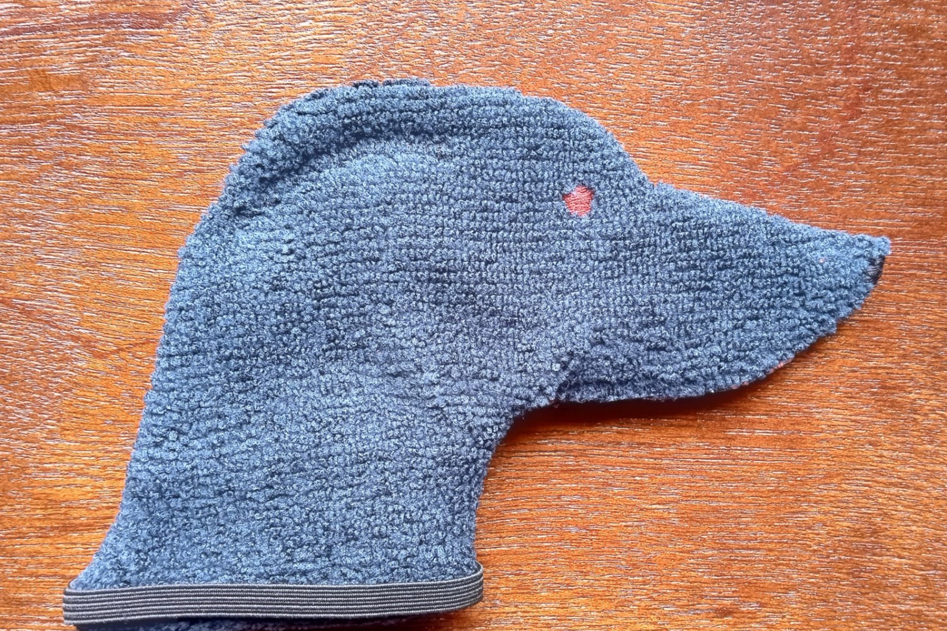Back side of the Smudge Dog is a solid color.
